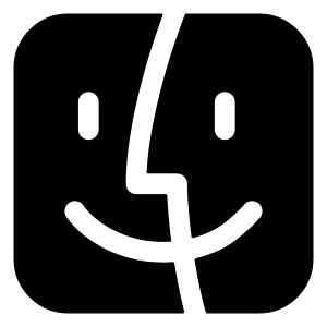 Black Finder Icon